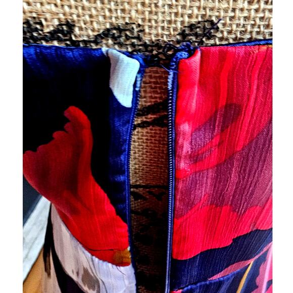 Lulus All About Love Royal Blue Floral Print Midi Dress, Sz S, NWOT - Picture 10 of 10